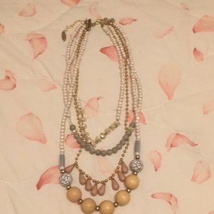 Multi Stranded Beaded Necklace